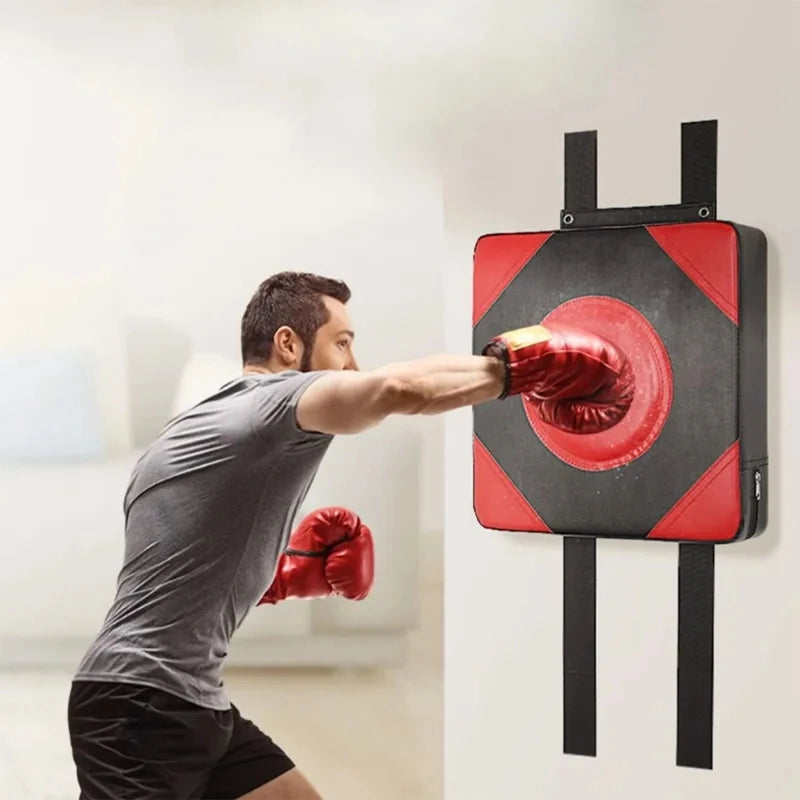 Quality Leather Punching Target Boxing Bag Mat Taekwondo Training Sandbags Wall Focus Pads Muay Thai Kicking Fighting Gear