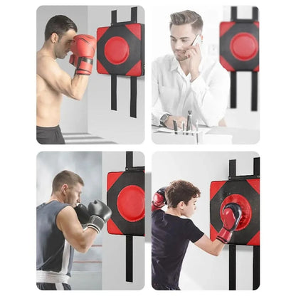 Quality Leather Punching Target Boxing Bag Mat Taekwondo Training Sandbags Wall Focus Pads Muay Thai Kicking Fighting Gear